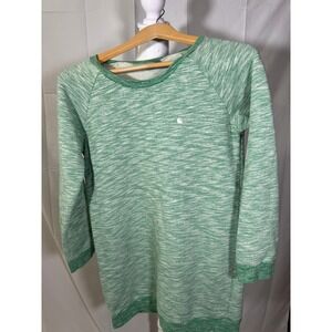 Carhartt W Vital Sweat‎ Dress Green Heathered Cotton Size S